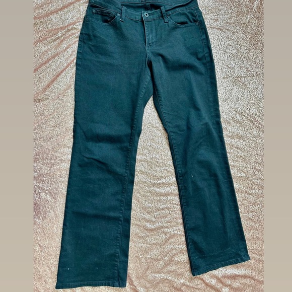 Lucky Brand Easy Rider Jeans Womens Size 32 Black Wash Mid Rise - Picture 1 of 9